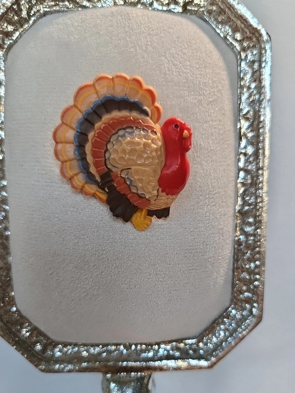 Hallmark Cards, Inc. Turkey Brooch Multicolor - 1980s